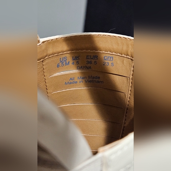 NATURAL SOUL Dayna Shell mooth Cream Slingback Stacked BlockHeel Sandals.6.5 NWT - Picture 7 of 15